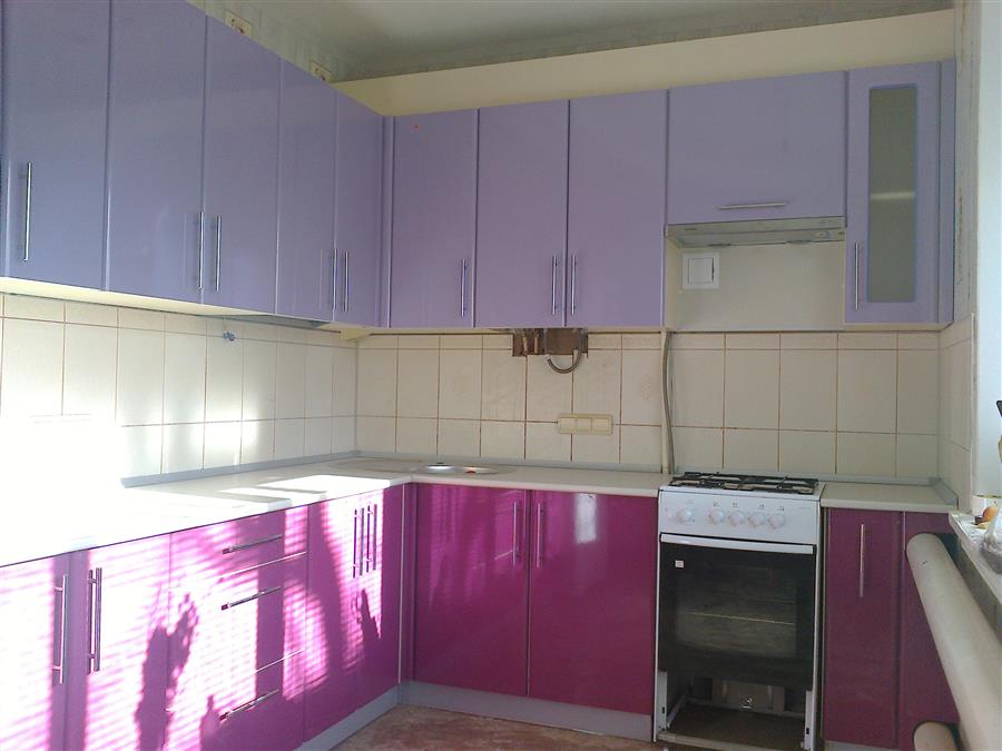Кухня фиолетовая №0