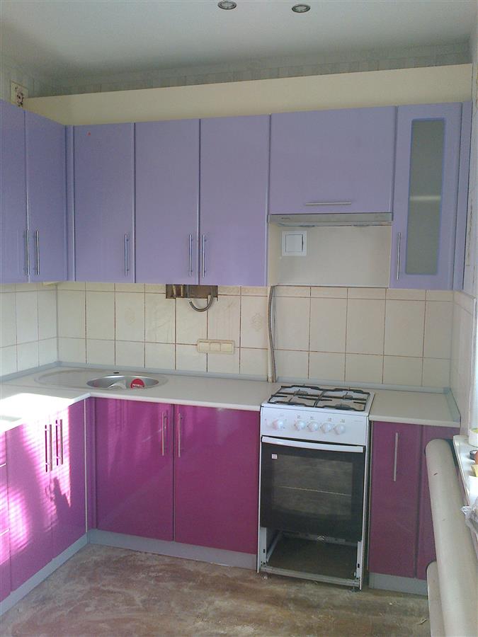 Кухня фиолетовая №2