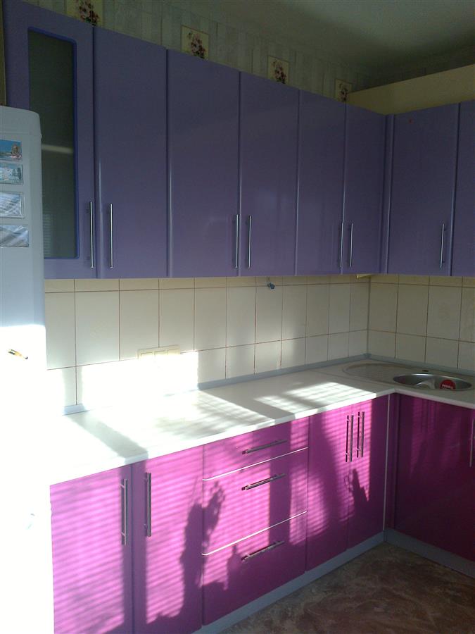 Кухня фиолетовая №1